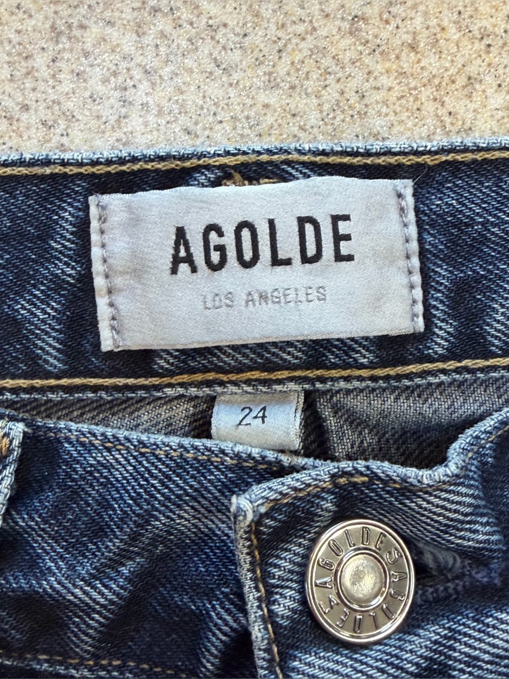 Agolde Women’s 90’s Pinch Waist High Rise Straight Jeans Size 24 - Picture 3 of 5